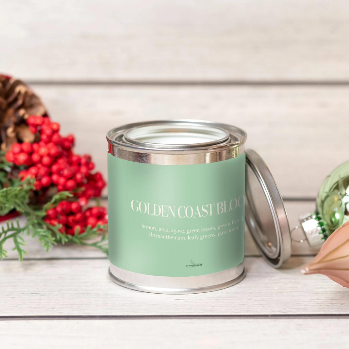 Golden Coast Bloom Candle Paint Canon the table