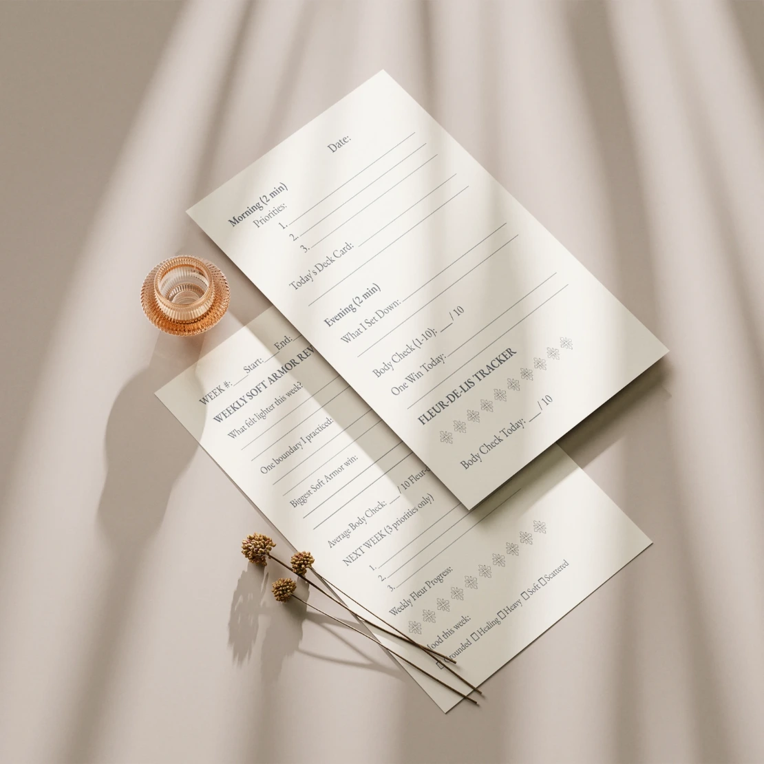 Daily Reset Journal for Overwhelmed Moms | Soft Armor