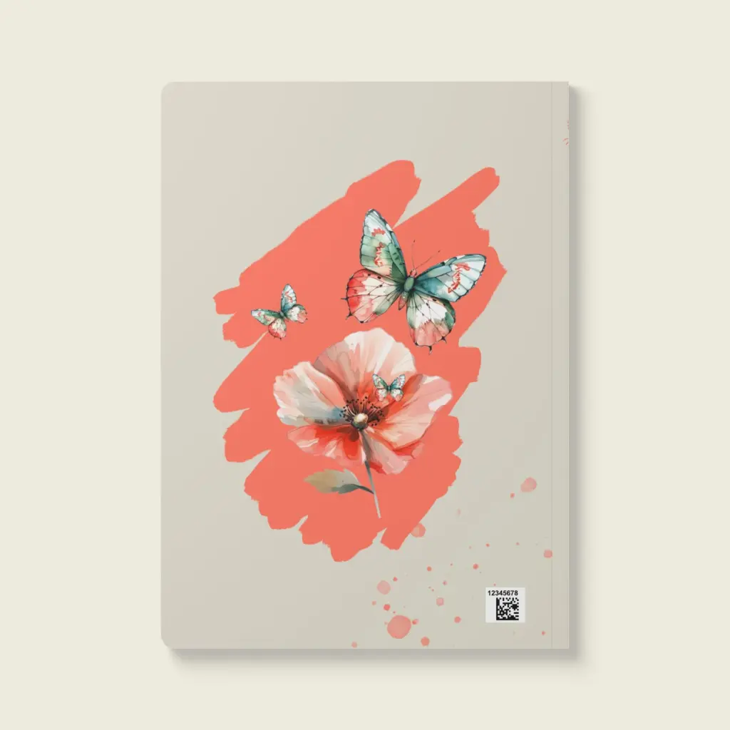 Flutter Flower Fantasy  Softcover Journal (with Inside Prints) Collection – Blossom Glow _ Sense Serenity Crazy  2.webp