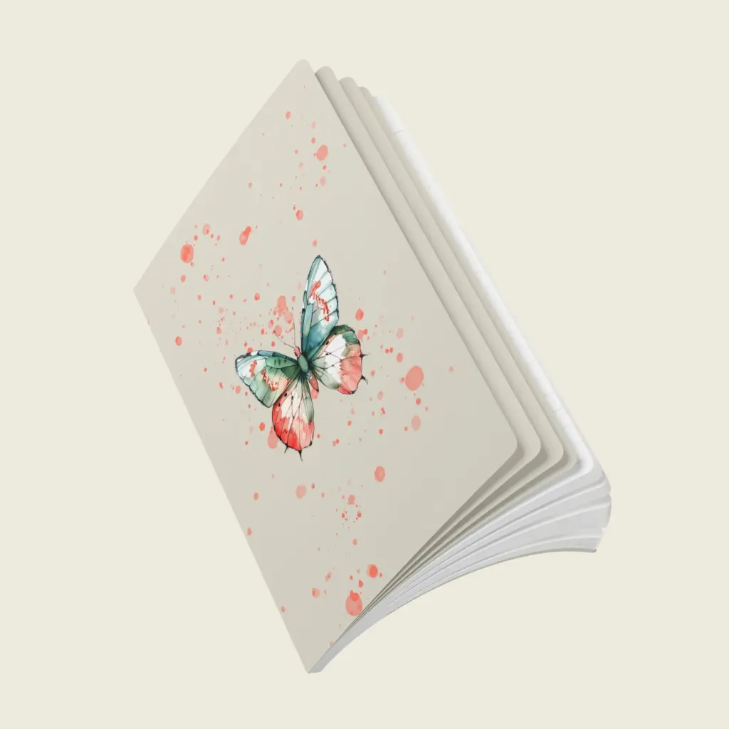 Flutter Flower Fantasy Softcover Journal (with Inside Prints) Collection – Blossom Glow _ Sense Serenity Crazy 4.webp