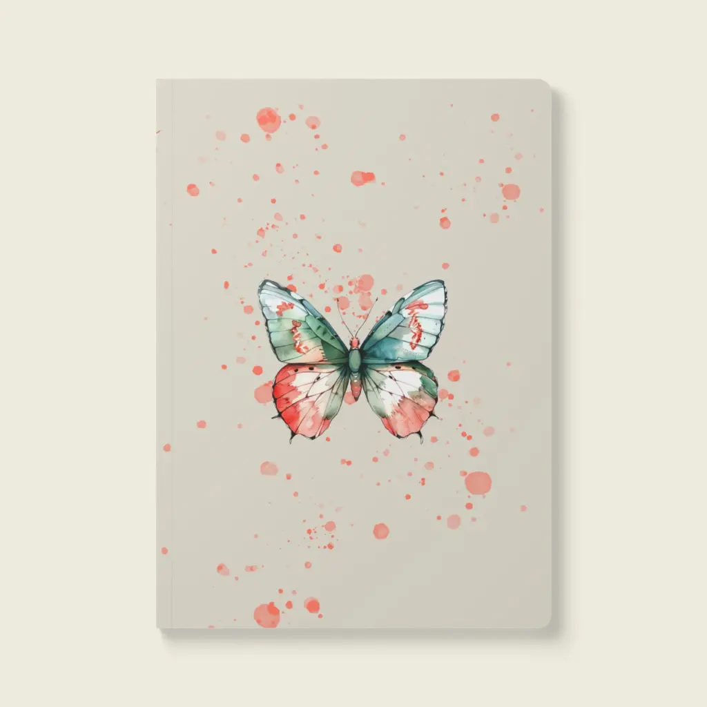 Flutter Flower Fantasy Softcover Journal (with Inside Prints) Collection – Blossom Glow _ Sense Serenity Crazy 1.webp