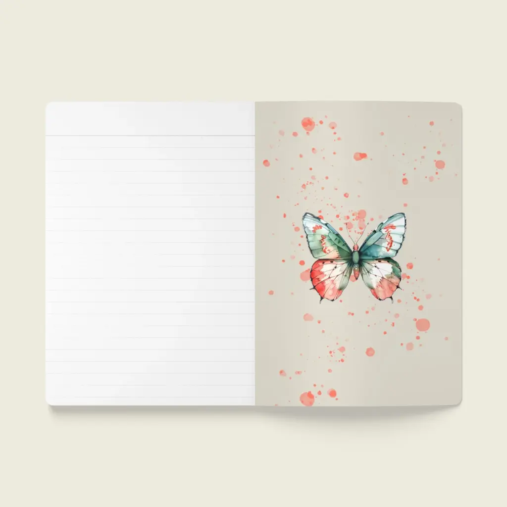 Flutter Flower Fantasy  Softcover Journal (with Inside Prints) Collection – Blossom Glow _ Sense Serenity Crazy 10.webp