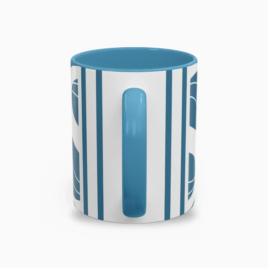 Sense Serenity Rebel Serenity Light Blue Elegant Ceramic Coffee Mug 11oz back