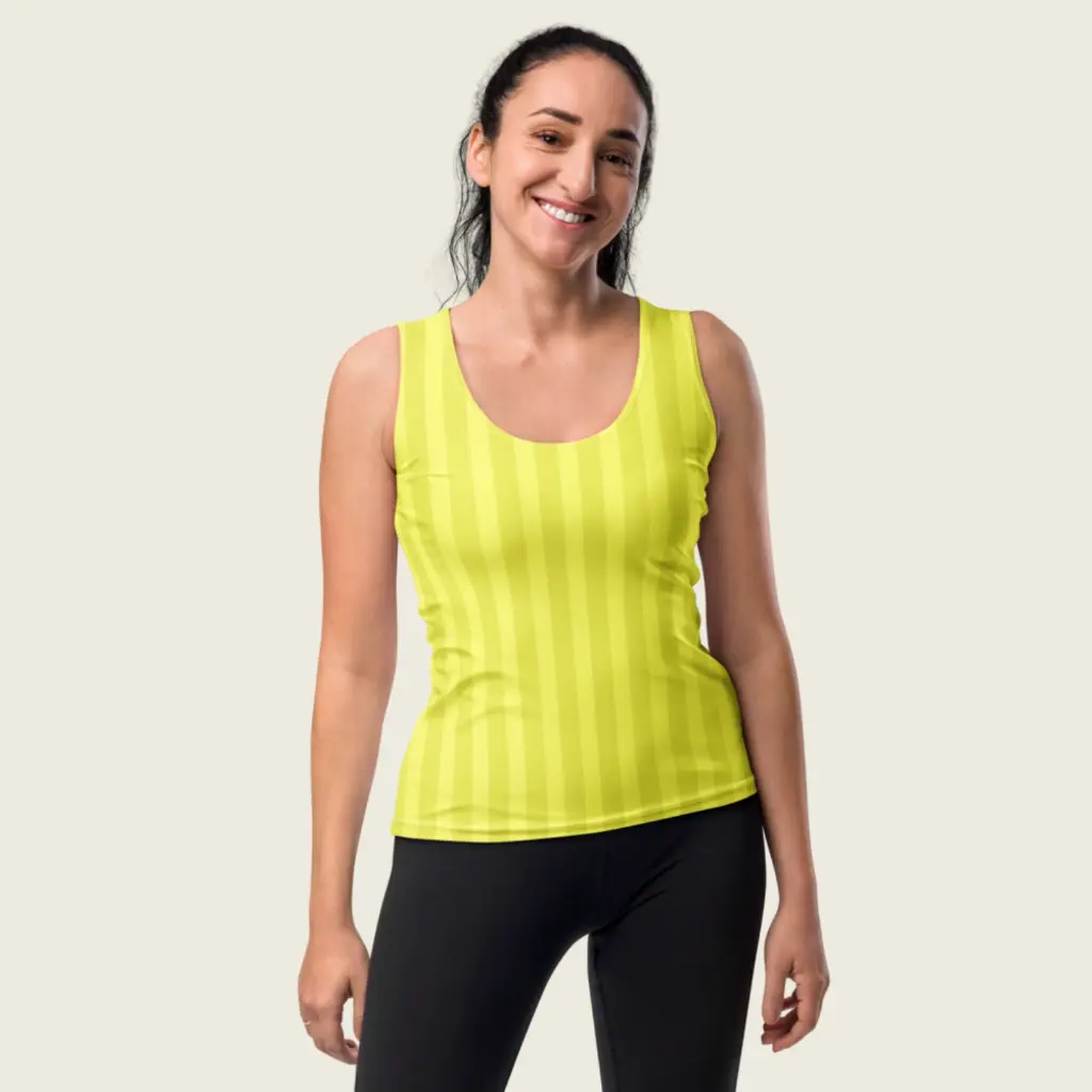 Butter Bliss – Women's Pastel Yellow Tank Top by Sense Serenity 9.webp
