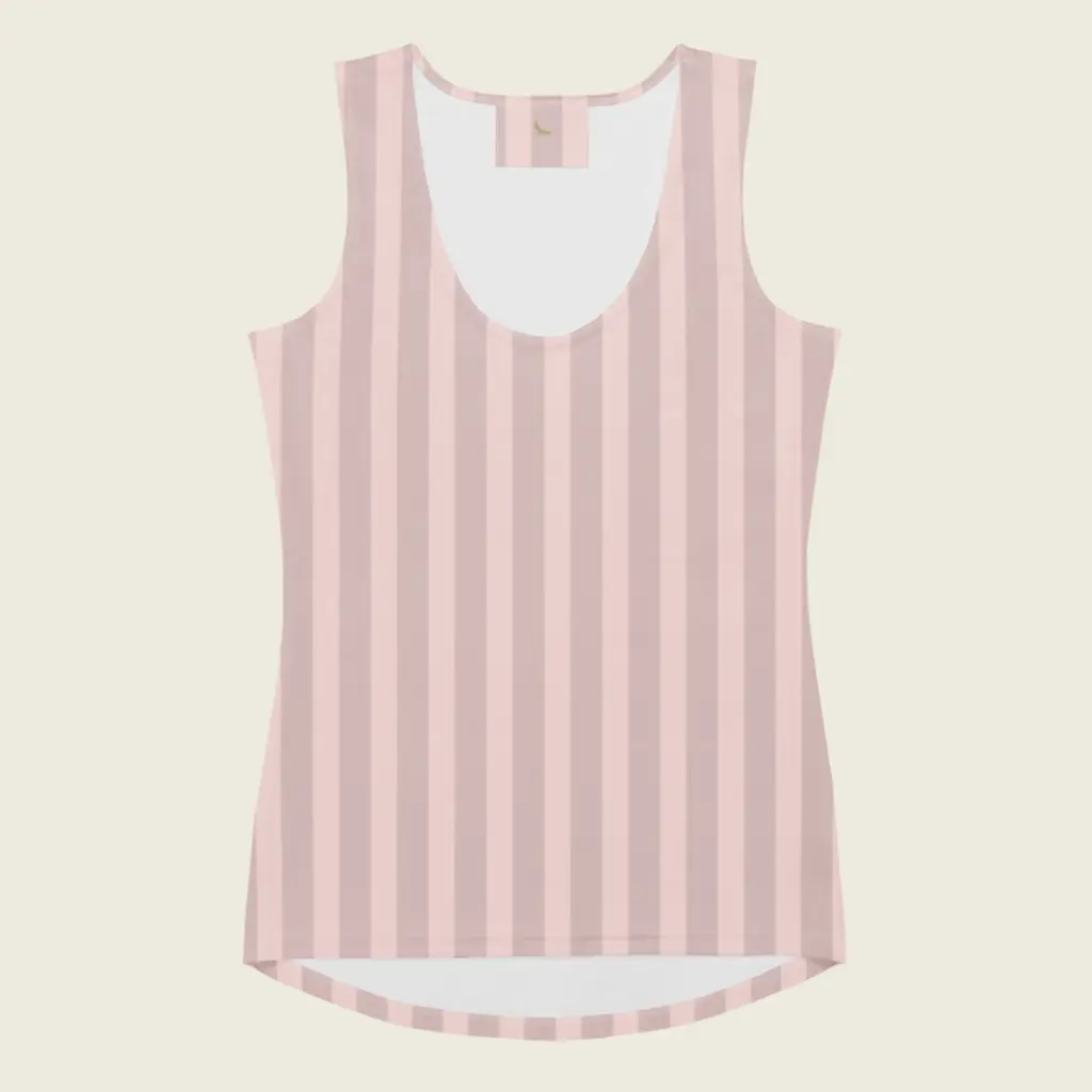 Ballet Blush Dreams – Longline Striped Tank by Sense Serenity 1.webp