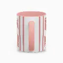 Serenity Pink Elegant Ceramic Coffee Mug 11oz back