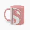 Serenity Pink Elegant Ceramic Coffee Mug 11oz right
