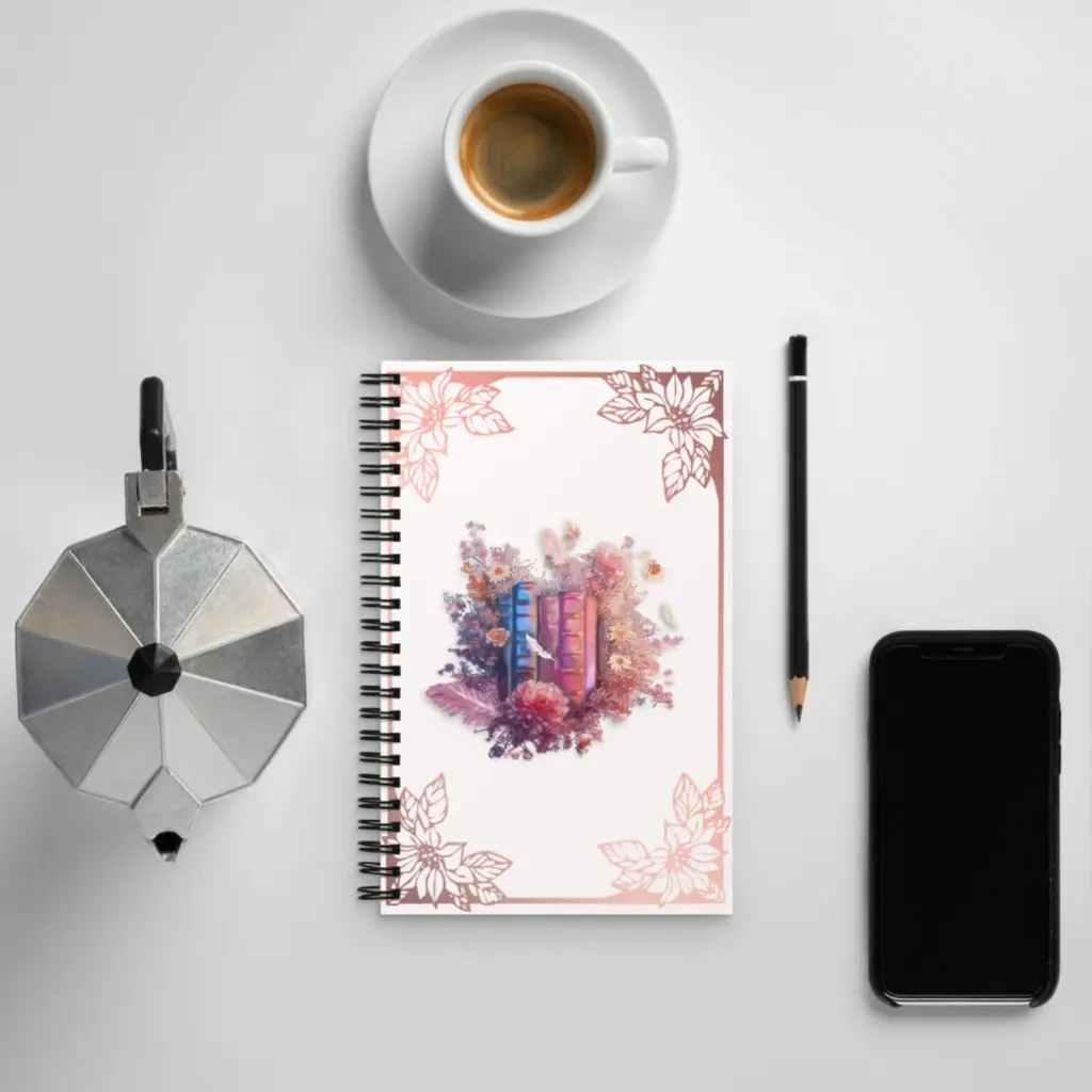Sense Serenity Dream Feathers Spiral Notebook – Book Lover Journal 8.webp