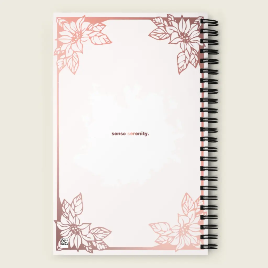 Sense Serenity Dream Feathers Spiral Notebook – Book Lover Journal 2.webp