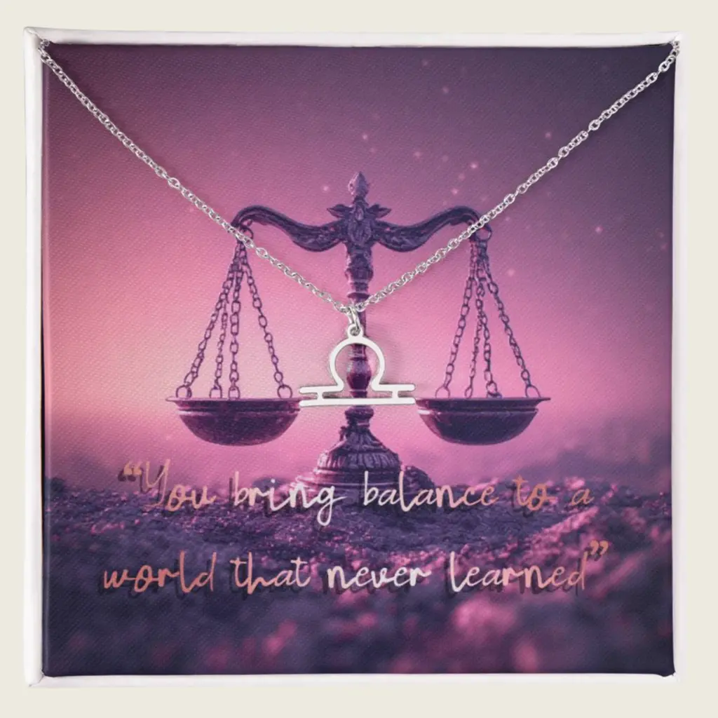 Celestial Balance – Libra Zodiac Necklace by Sense Serenity 1.webp