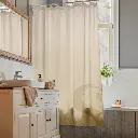 Seashell & Beige Color Gradient Shower Curtains 7.webp