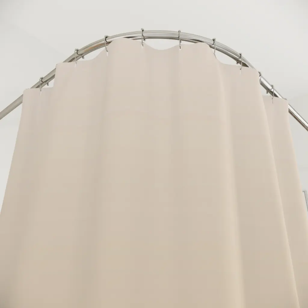 Seashell & Beige Color Gradient Shower Curtains 12.webp