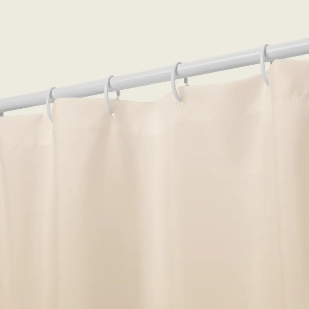 Seashell & Beige Color Gradient Shower Curtains 3.webp