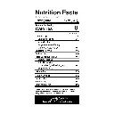 Nutrition Facts Panel, Whole Bean.webp