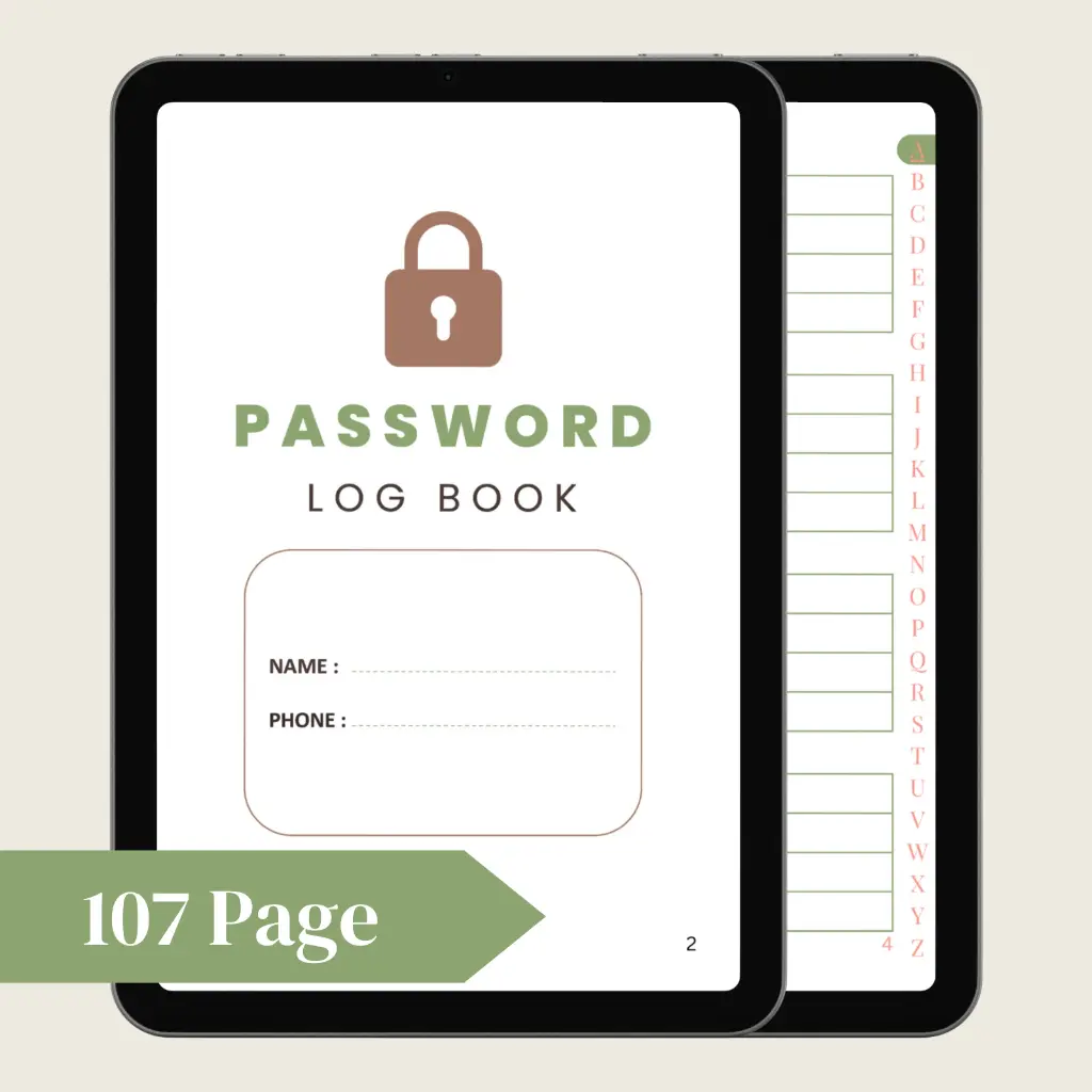 Hiperlinked Digital Password Logbook with Tabs Mockups 1.0 2.webp
