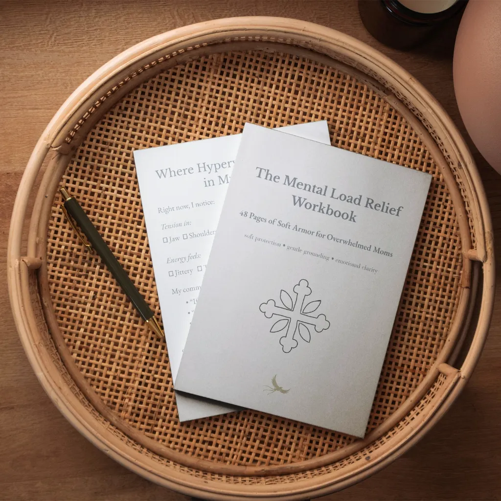 Mental Load Relief Workbook – Soft Armor for Overwhelmed Moms Mockups 3.webp