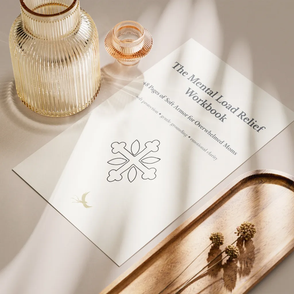 Mental Load Relief Workbook – Soft Armor for Overwhelmed Moms Mockups 4.webp