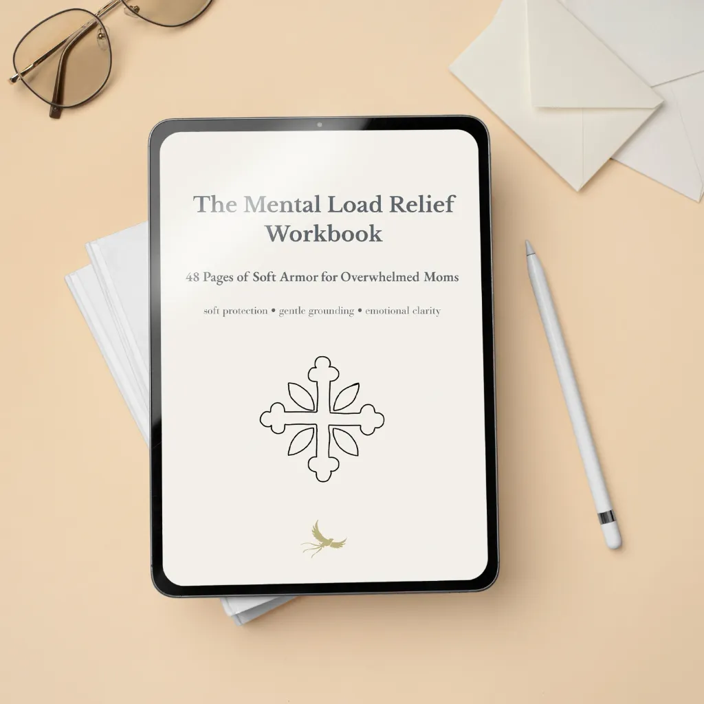 Mental Load Relief Workbook – Soft Armor for Overwhelmed Moms Mockups 2.webp