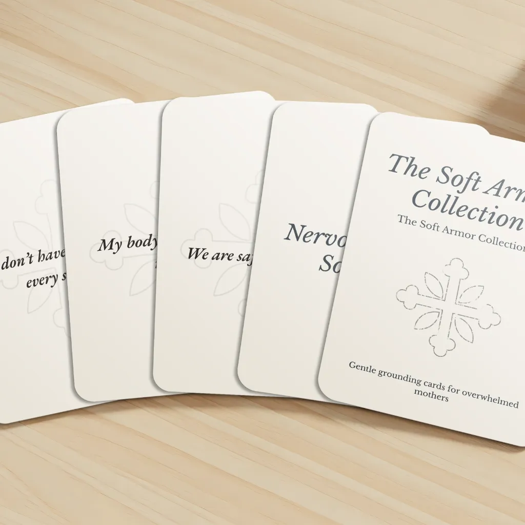 Regulated Mom Deck – 48 Soft Grounding Cards _ Soft Armor Collection Mockups 1.webp