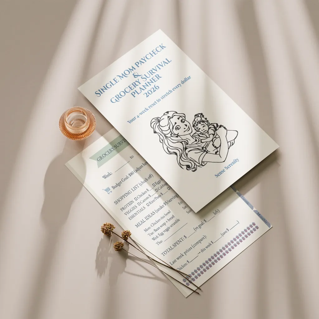 Single Mom Paycheck & Grocery Survival Planner Mockups 6.webp