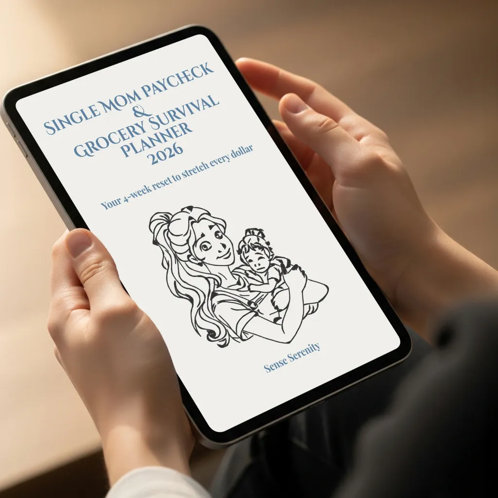 Single Mom Paycheck & Grocery Survival Planner Mockups 7.webp