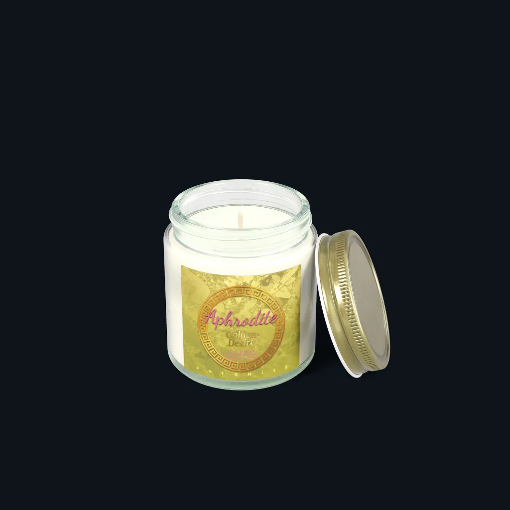 Aphrodite Mango & Coconut Milk Candle – Tropical 4oz clean open.webp