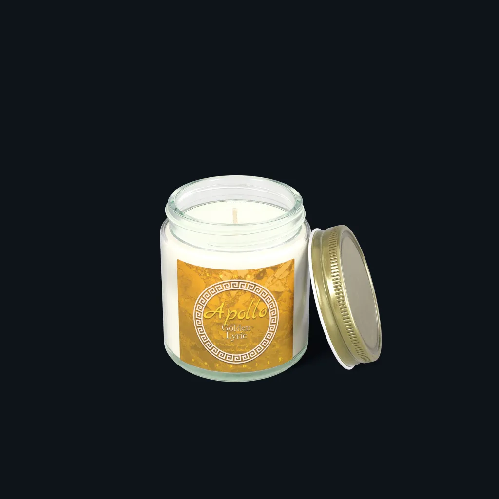 Apollo Vanilla Bean Candle – Buttercream & Bourbon 4oz clear open.webp