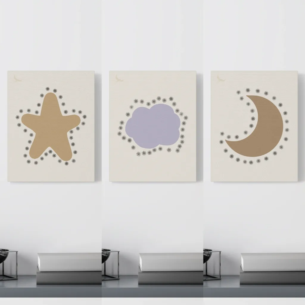 Little Sky Trio Wall Mockups  9.webp
