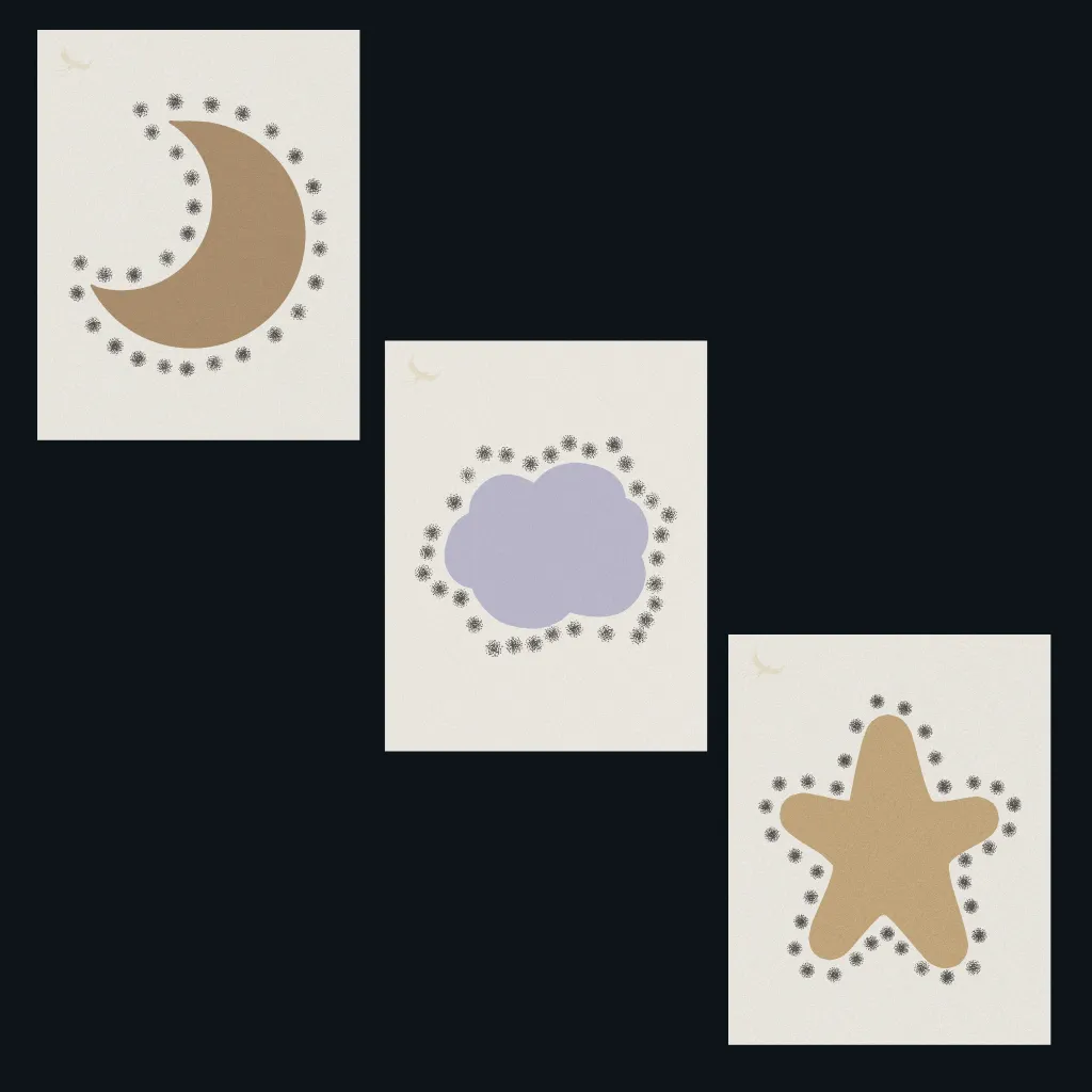 Little Sky Trio Wall Mockups  10.webp