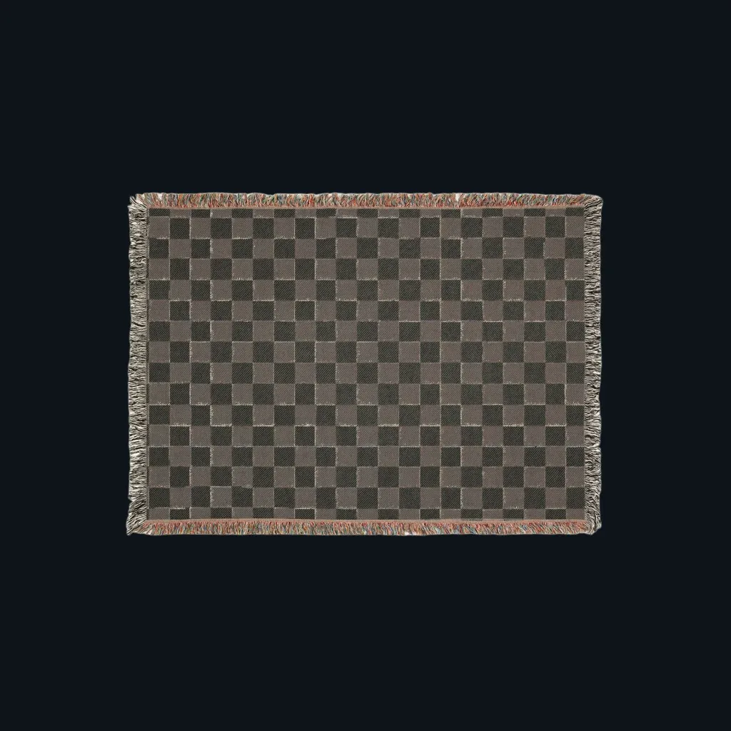 Geometric Cozy Woven Throw – Artisan Blanket for Modern Living Rooms back.webp
