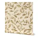 Golden Leaf Harmony Peel & Stick Wallpaper Mockups  2.webp