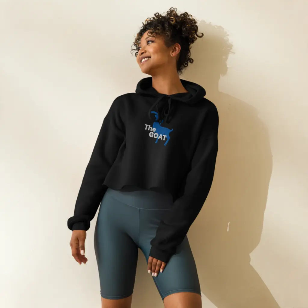 Goat Spirit Cropped Hoodie – Women's Unique Fashion Staple Blacl 21.webp