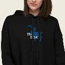 Goat Spirit Cropped Hoodie – Women's Unique Fashion Staple Blacl 10.webp