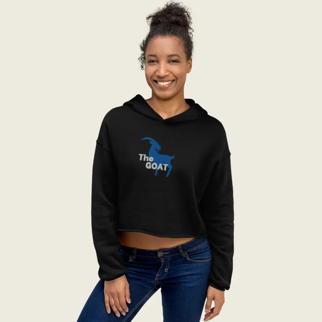 Goat Spirit Cropped Hoodie – Women's Unique Fashion Staple Blacl 17.webp