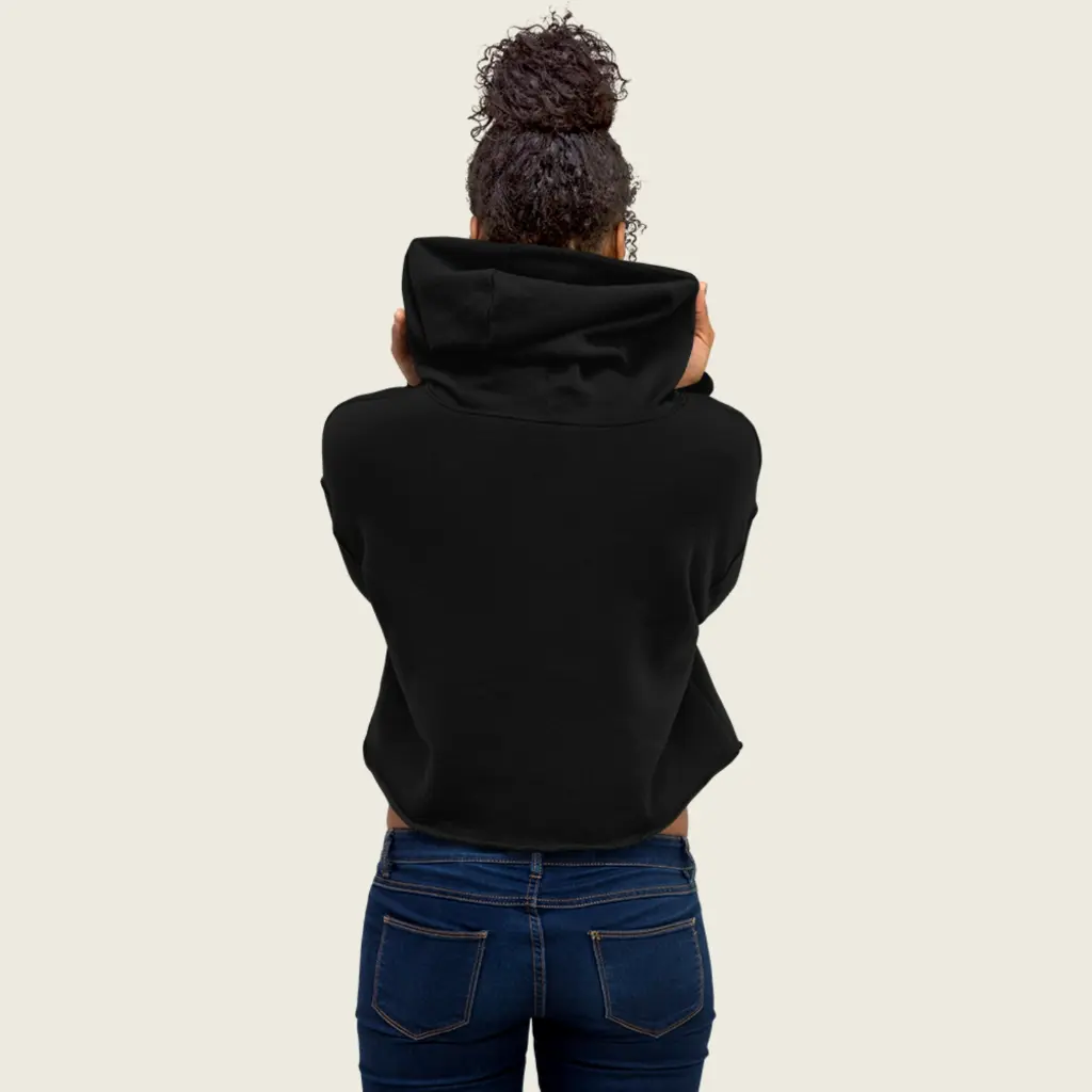 Goat Spirit Cropped Hoodie – Women's Unique Fashion Staple Blacl 18.webp