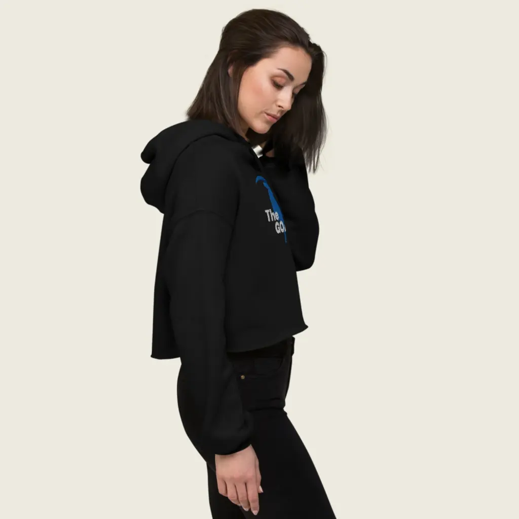 Goat Spirit Cropped Hoodie – Women's Unique Fashion Staple Blacl 13.webp
