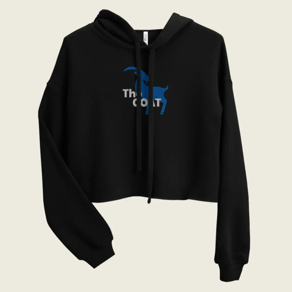 Goat Spirit Cropped Hoodie – Women's Unique Fashion Staple Blacl 5.webp