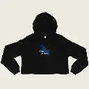 Goat Spirit Cropped Hoodie – Women's Unique Fashion Staple Blacl 4.webp