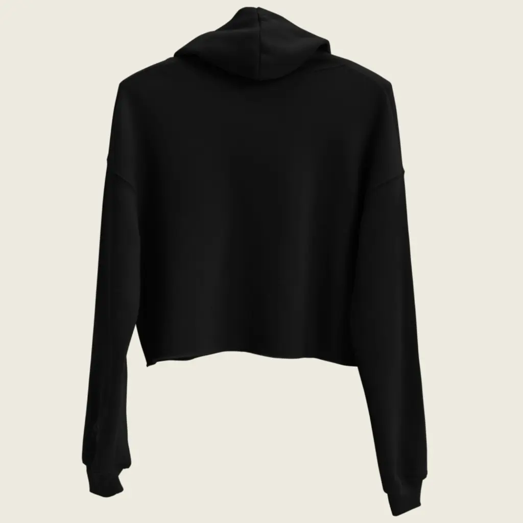 Goat Spirit Cropped Hoodie – Women's Unique Fashion Staple Blacl 8.webp