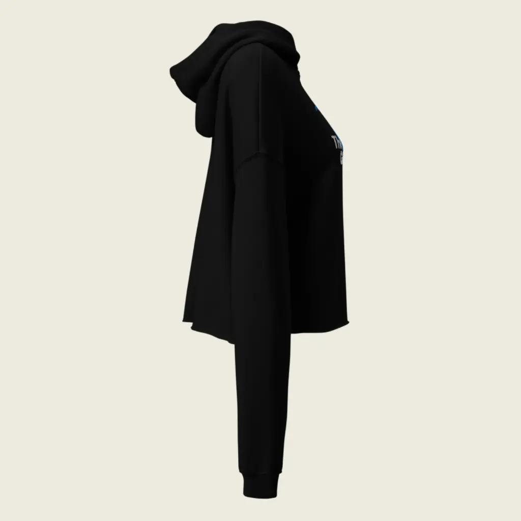 Goat Spirit Cropped Hoodie – Women's Unique Fashion Staple Blacl 2.webp