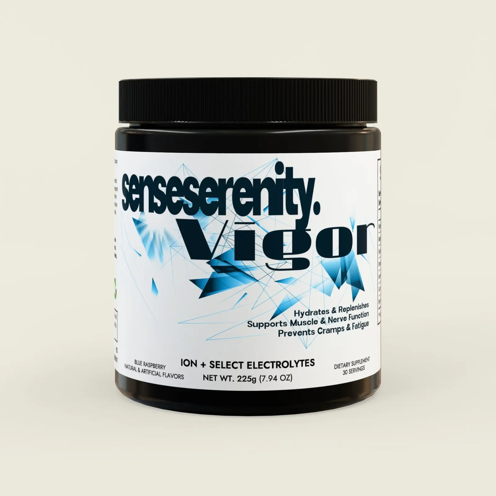 Sense Serenity Vigor ION+ Electrolyte Powder – Natural Performance Fuel Mockups 1.webp