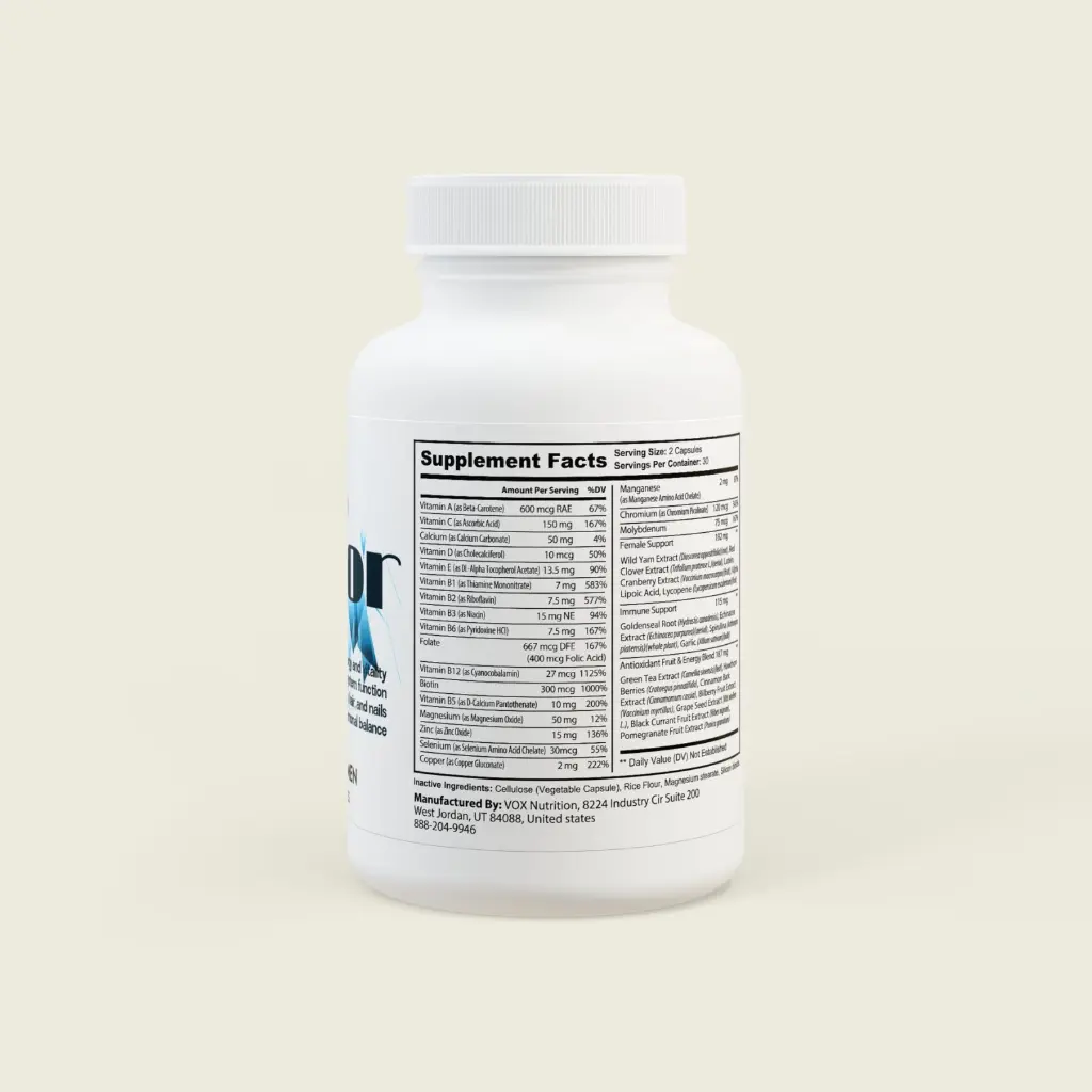Sense Serenity Vigor Multivitamin for Women Supplement (60 Capsules) Mockups  4.webp