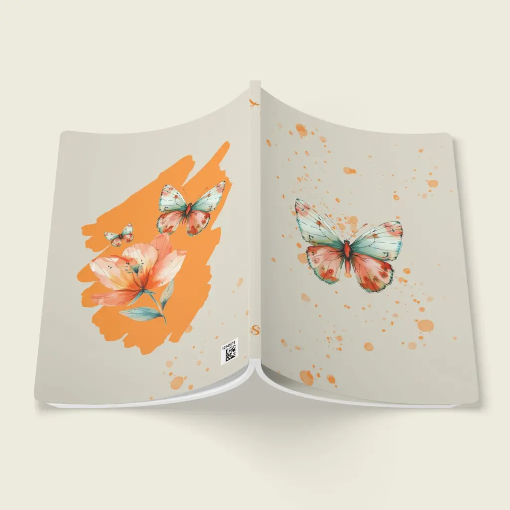 Flutter Flower Fantasy Softcover Journal (with Inside Prints) Collection – Winged Dream _ Sense Serenity Crazy 3.webp