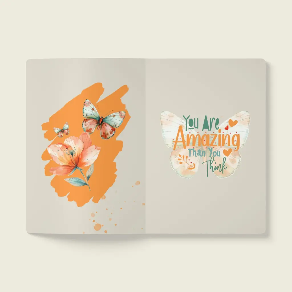 Flutter Flower Fantasy Softcover Journal (with Inside Prints) Collection – Winged Dream _ Sense Serenity Crazy 5.webp