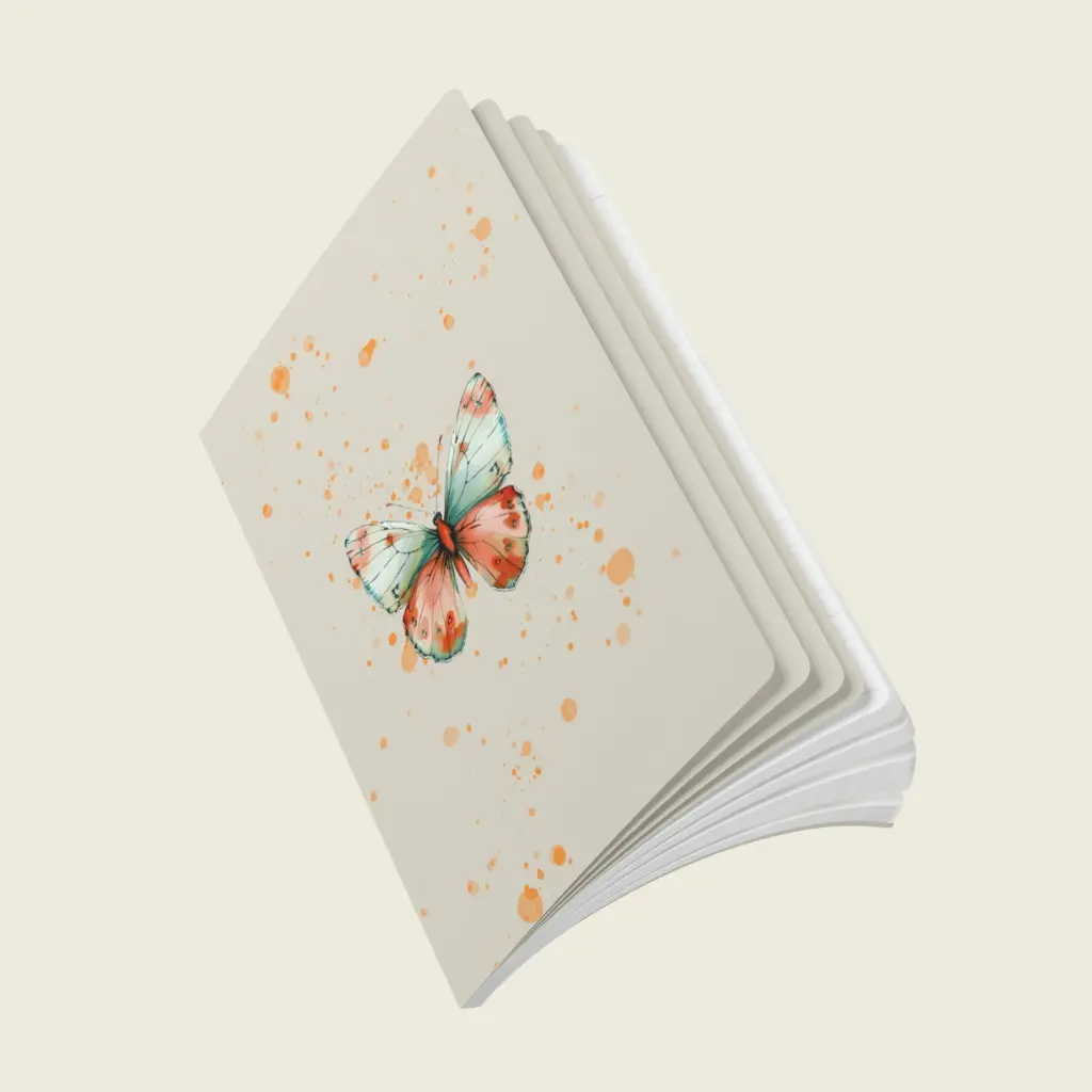 Flutter Flower Fantasy Softcover Journal (with Inside Prints) Collection – Winged Dream _ Sense Serenity Crazy 9.webp