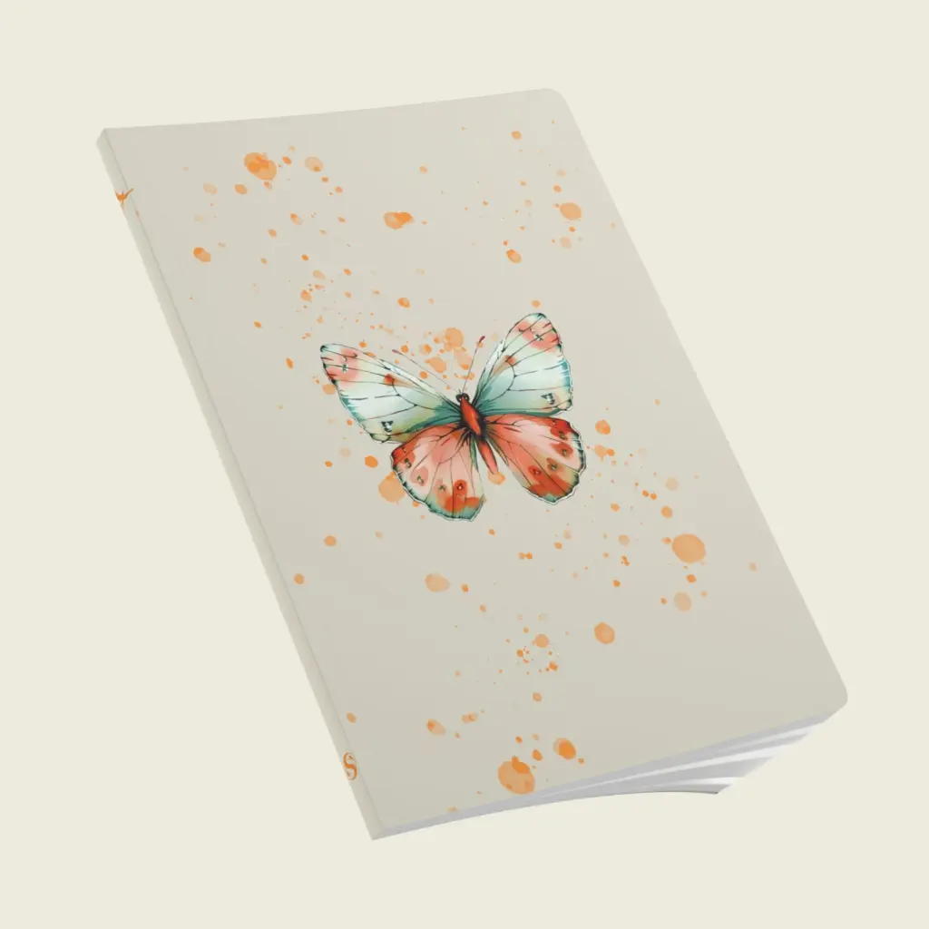 Flutter Flower Fantasy  Softcover Journal (with Inside Prints) Collection – Winged Dream _ Sense Serenity Crazy  1.webp