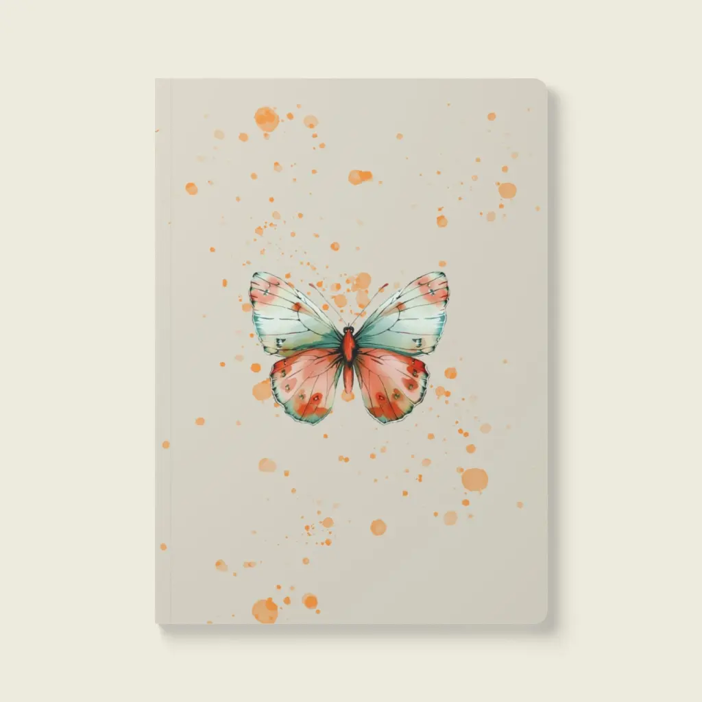Flutter Flower Fantasy  Softcover Journal (with Inside Prints) Collection – Winged Dream _ Sense Serenity Crazy 2.webp