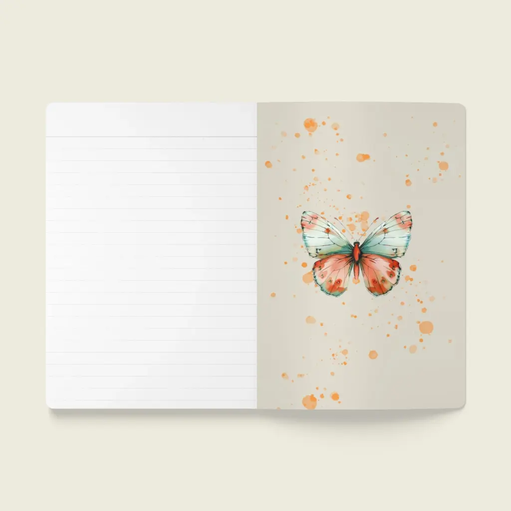 Flutter Flower Fantasy  Softcover Journal (with Inside Prints) Collection – Winged Dream _ Sense Serenity Crazy 8.webp