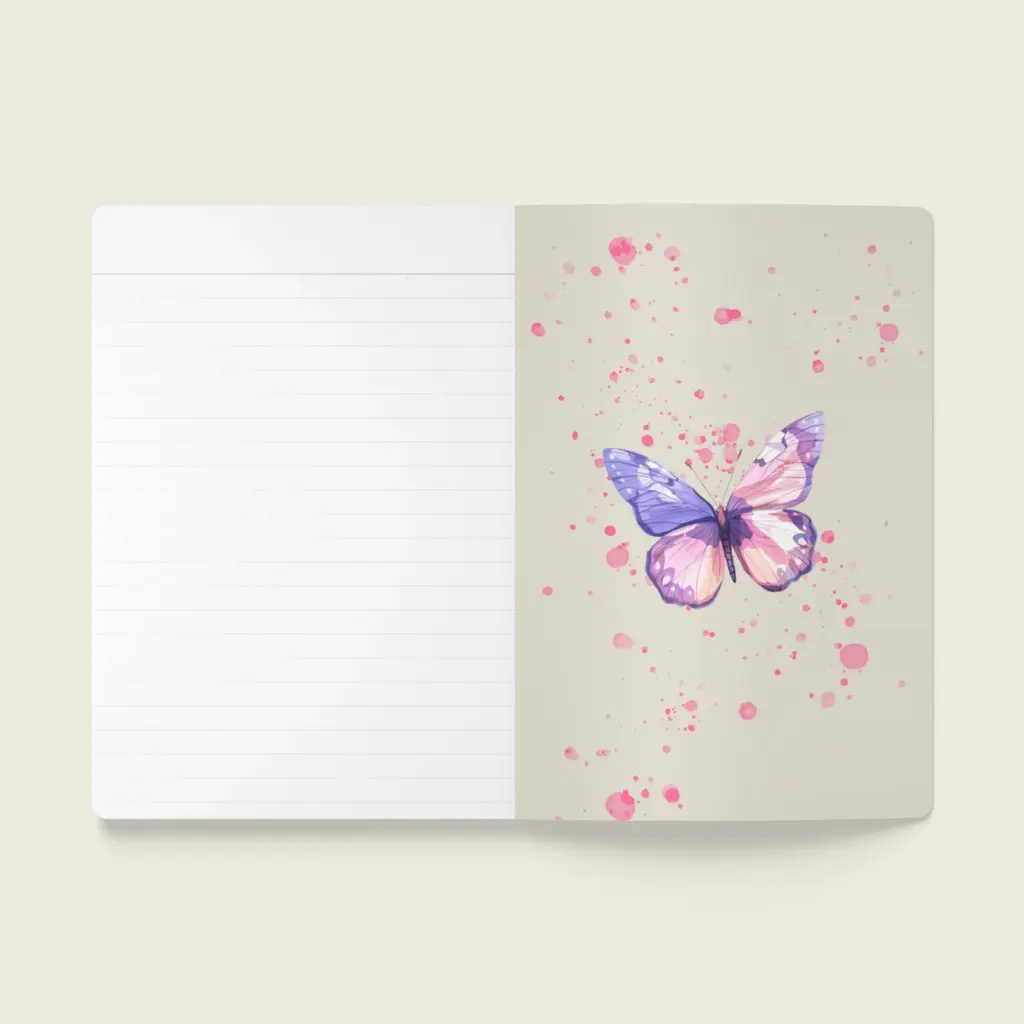 Flutter Flower Fantasy Softcover Journal (with Inside Prints) Collection – Petal Whirl _ Sense Serenity Crazy 2.webp