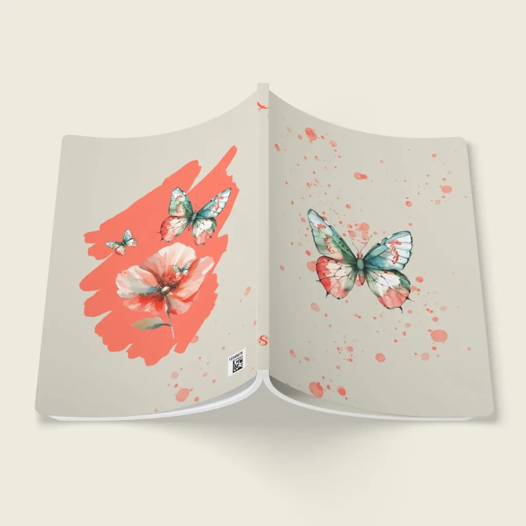 Flutter Flower Fantasy Softcover Journal (with Inside Prints) Collection – Blossom Glow _ Sense Serenity Crazy 5.webp